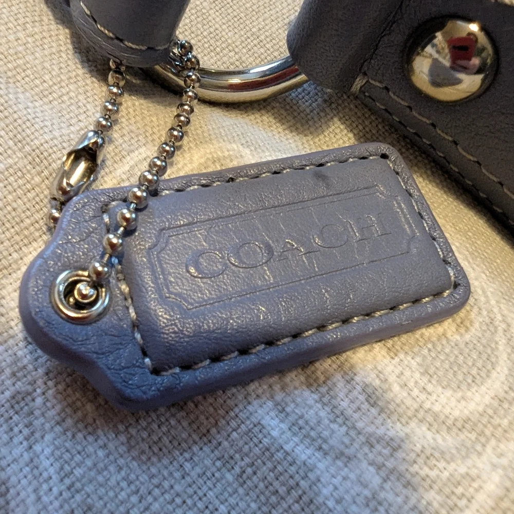 Coach hobo bag  blue pebble leather with tag